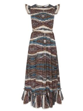 Hunter Bell Hayward Dress in Zig Zag
 Tiered Maxi Dress XL Tuckernuck